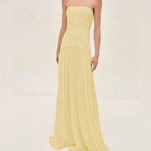 Alexis Sunniva Gown Butter Yellow